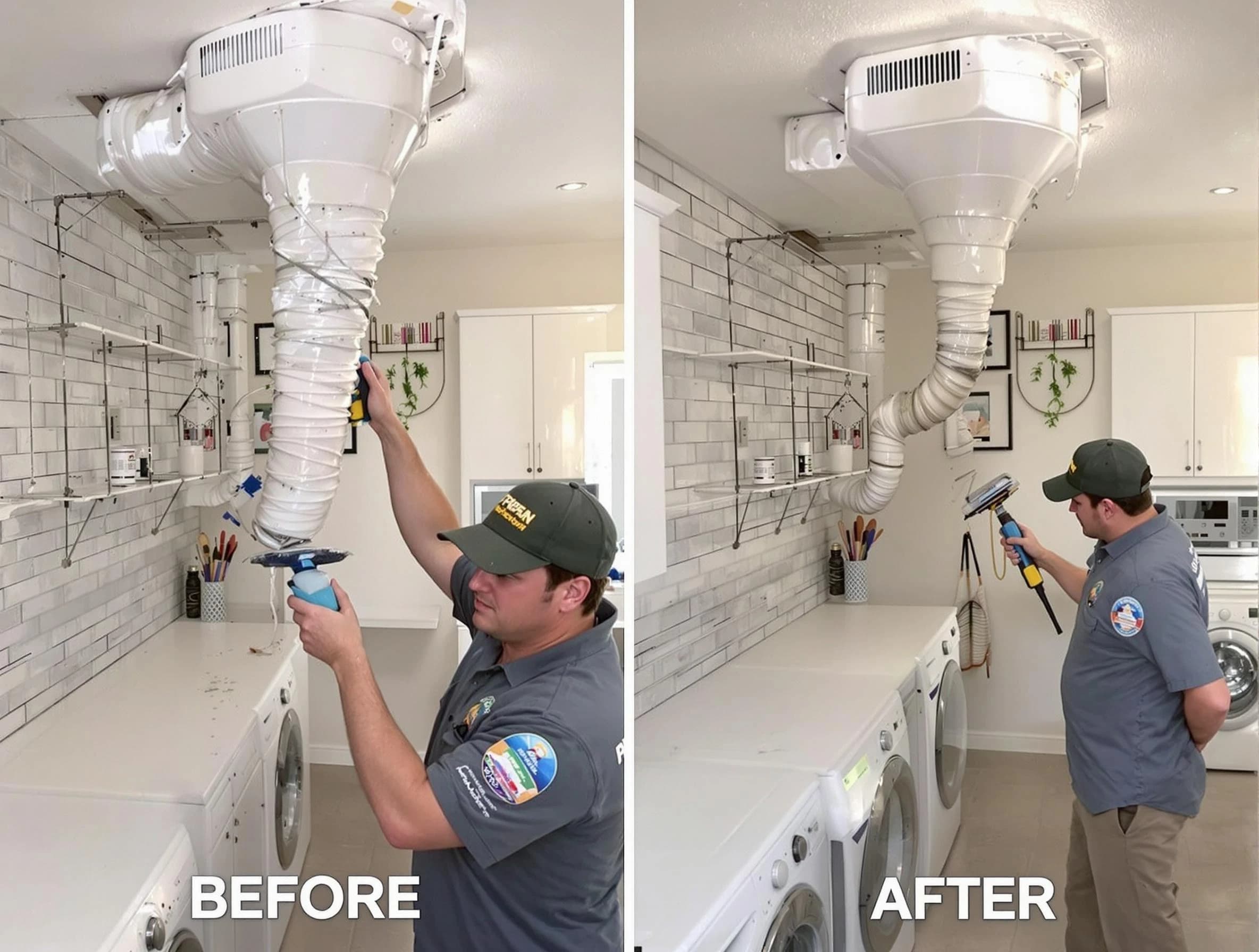 Professional dryer exhaust vent cleaning by Buffalo Dryer Vent Cleaning in Buffalo