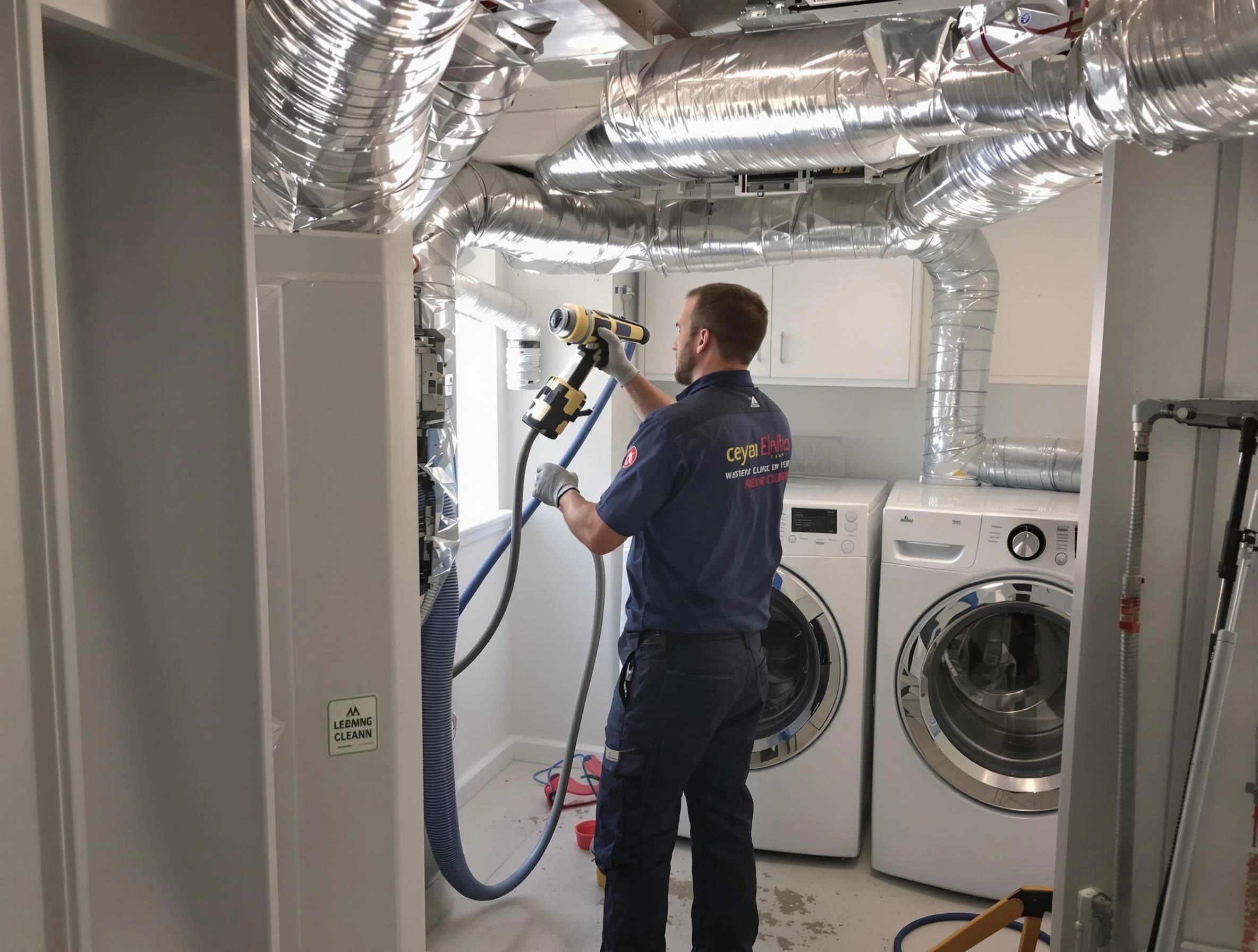 Buffalo Dryer Vent Cleaning specialist using advanced equipment for thorough duct cleaning in Buffalo