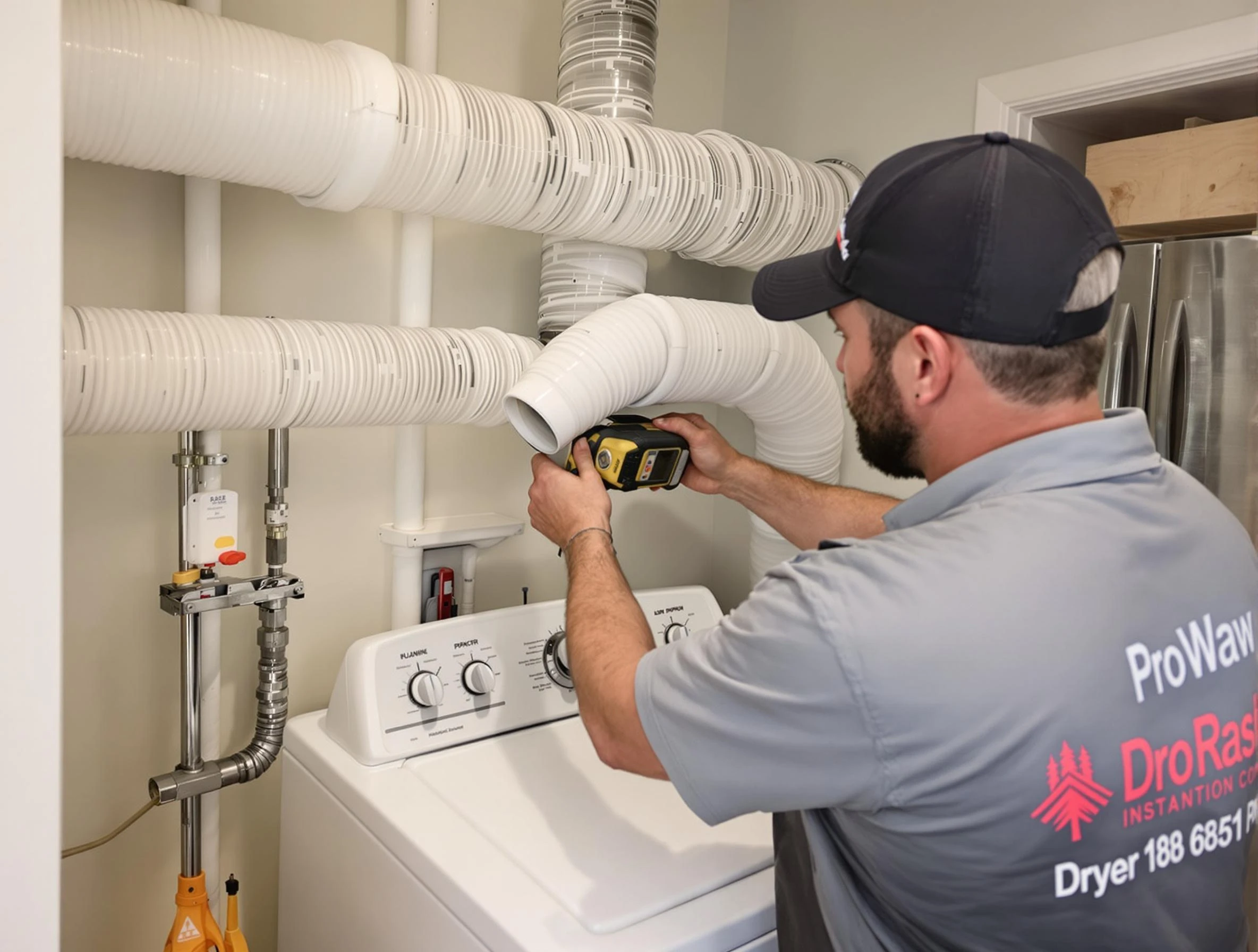 Professional dryer vent hose installation by Buffalo Dryer Vent Cleaning in Buffalo